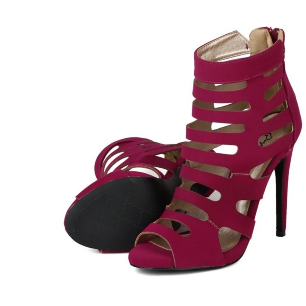 ❤️ QUPID GLEE - 16 MAGUENTA  NUBUCK . SIZE 7.5  COLOR: PINK 💓 NEW WITHOUT BOX. - Picture 10 of 11